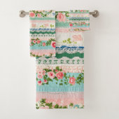 borduurkanteffect bad handdoek (Insitu)