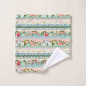 borduurkanteffect bad handdoek (Wasdoekje)