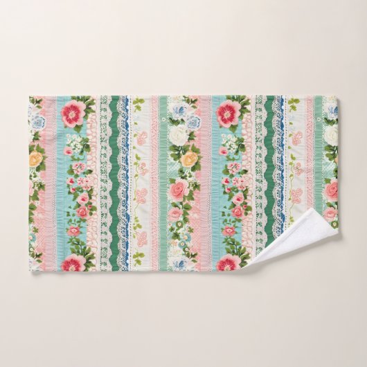  borduurkanteffect bad handdoek (Handdoek)