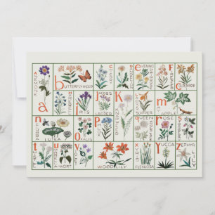  borduurlintmonsternemer   Wilde bloemen Bedankkaart