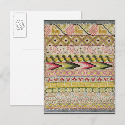 Borduurmonsternemer Briefkaart (Voorkant / Achterkant)