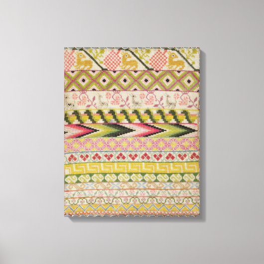 Borduurmonsternemer Canvas Afdruk (Voorkant)