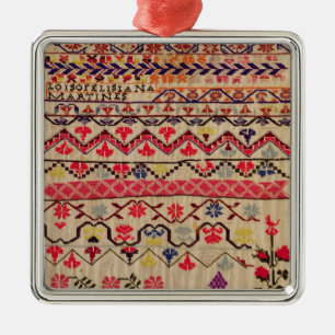 Borduurmonsternemer Metalen Ornament