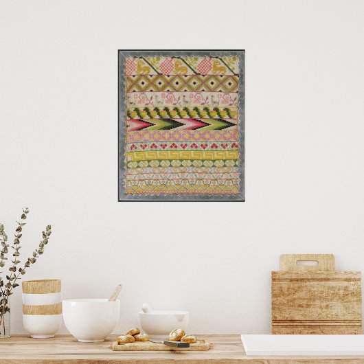 Borduurmonsternemer Poster (Keuken)