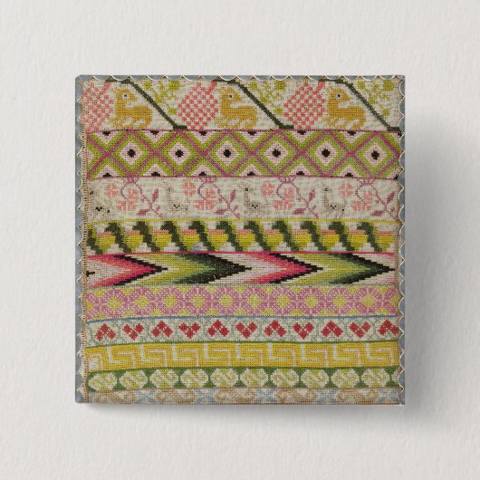 Borduurmonsternemer Vierkante Button 5,1 Cm (Voorkant)