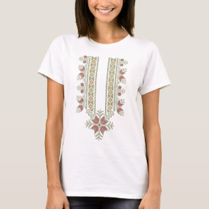 Borduurontwerp patroon #14 Palestijnse Tatreez T-shirt