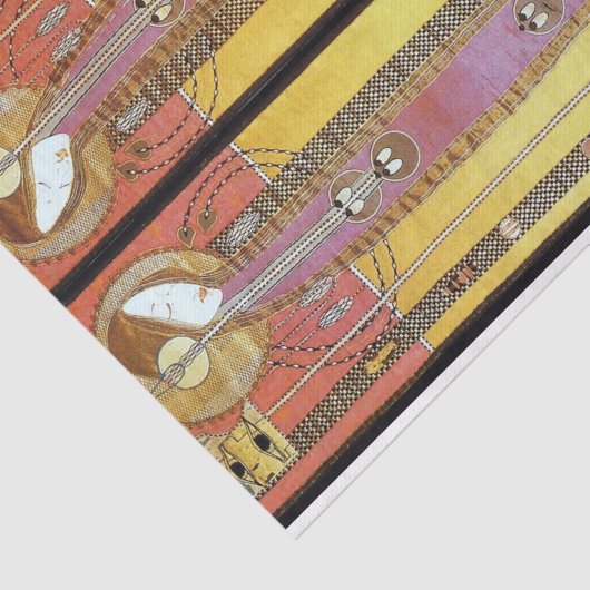 Borduurpanelen van Margare Macdonald Mackintosh Tissuepapier (Detail)