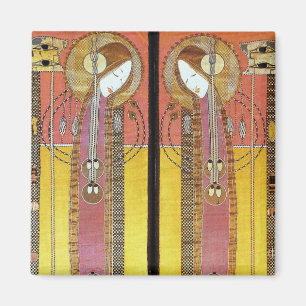 Borduurpanelen van Margaret Macdonald Magneet