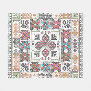 Borduurpatroon Palestijnse Tatreez Kunst Fleece Deken