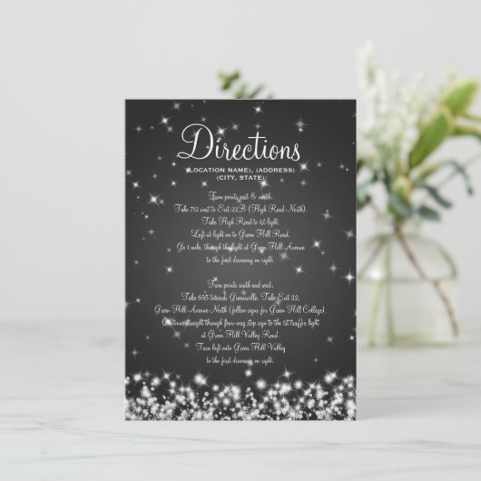 Borduurrichting Winter Sparkle Black Informatiekaartje (Staand voorkant)