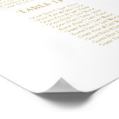 Borduurschilfers Teken Gold Foil Poster (Hoek)