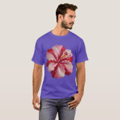Borduursel hibiscus Oversized T-shirt (Voorkant volledig)