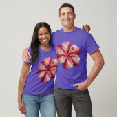 Borduursel hibiscus Oversized T-shirt (Unisex)