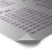 Borduurspreidingskaart Butterfly Paarse Sparkle Poster (Hoek)