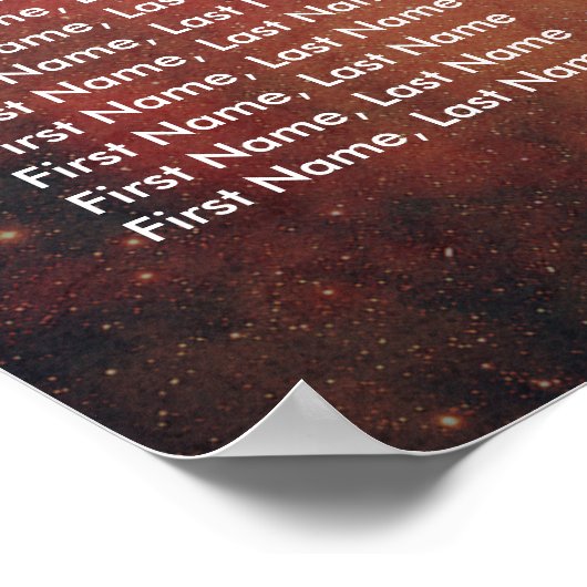 Borduurspreidingskaart Galaxy Nebula Constellation Poster (Hoek)