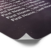 Borduurspreidingskaart Galaxy Nebula Constellation Poster (Hoek)