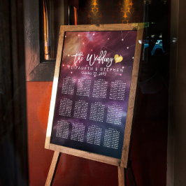 Borduurspreidingskaart Galaxy Nebula Constellation Poster