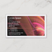 Borduurvlam - Fractale vlam Visitekaartje (Achterkant)