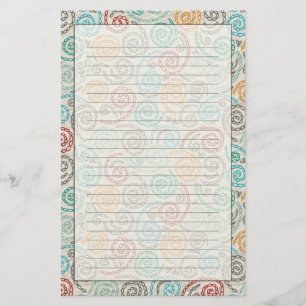 Borduurvormig fancy samengevoegd papier