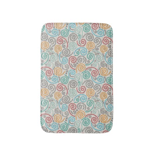 Borduurvormig fancy samengevoegd papier badmat (Voorkant Verticaal)