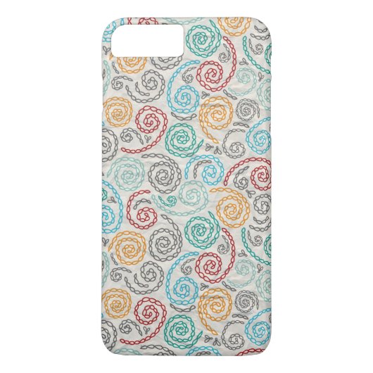 Borduurvormig fancy samengevoegd papier Case-Mate iPhone case (Achterkant)