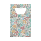 Borduurvormig fancy samengevoegd papier creditkaart flessenopener (Achterkant)