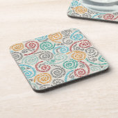 Borduurvormig fancy samengevoegd papier drankjes onderzetter (Linkerzijde)