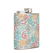 Borduurvormig fancy samengevoegd papier heupfles (Rechts)