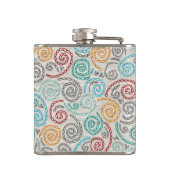 Borduurvormig fancy samengevoegd papier heupfles (Achterkant)