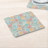 Borduurvormig fancy samengevoegd papier kartonnen onderzetters (Schuin)