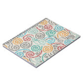 Borduurvormig fancy samengevoegd papier notitieboek (Linkerzijde)