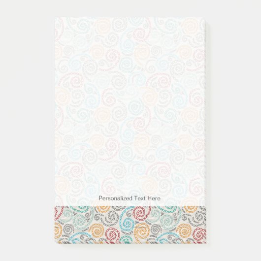 Borduurvormig fancy samengevoegd papier post-it® notes (Voorkant)