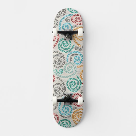 Borduurvormig fancy samengevoegd papier skateboard (Voorkant)