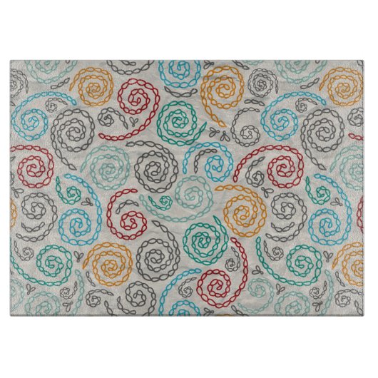 Borduurvormig fancy samengevoegd papier snijplank (Voorkant)