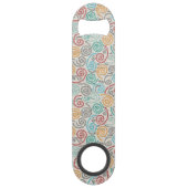 Borduurvormig fancy samengevoegd papier speed flessenopener (Achterkant)