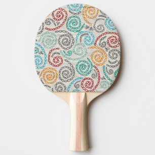 Borduurvormig fancy samengevoegd papier tafeltennisbatje