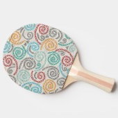 Borduurvormig fancy samengevoegd papier tafeltennisbatje (Zijkant)