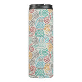 Borduurvormig fancy samengevoegd papier thermosbeker (Achterkant)