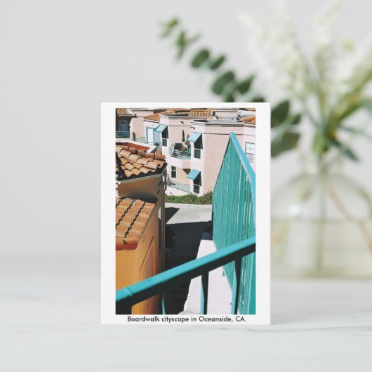 Borduurwandligging in Oceanside, CA. Briefkaart (Staand voorkant)