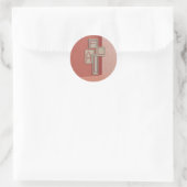 borduurwerk_2_4forfall_1 ronde sticker (Tas)