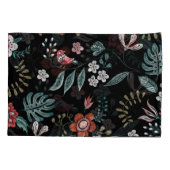 Borduurwerk bloemenhalslijn, boeket. kussensloop (Achterkant)