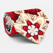 Borduurwerk bloemenpatronen stropdas (Opgerold)