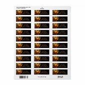 Borduurwerk herfst bos dier rode eekhoorn etiket (Full Sheet)