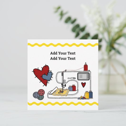 borduurwerk kaart (Staand voorkant)