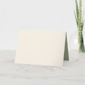 Borduurwerk Kerst Bloemen Voorjaar Pinecone Cream Feestdagen Kaart (Achterkant)