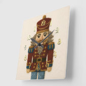 Borduurwerk Kerst Notenkraker Vierkante Klok (Hoek)