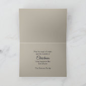 Borduurwerk Kerstbos Dieren Santa Sleigh Feestdagen Kaart (Binnen)