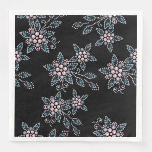 Borduurwerk met kralen en parels. servet