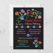 Borduurwerk Mexicaanse Fiesta Bridal Douche Uitnod Kaart (Voorkant)
