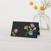 Borduurwerk Mexicaanse Fiesta tafelkaarten Plaatskaartje (Achterkant)